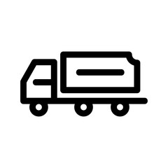 truck icon or logo isolated sign symbol vector illustration - high quality black style vector icons
