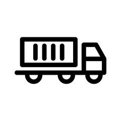 truck icon or logo isolated sign symbol vector illustration - high quality black style vector icons
