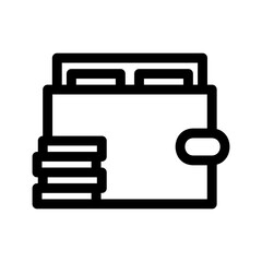 wallet icon or logo isolated sign symbol vector illustration - high quality black style vector icons
