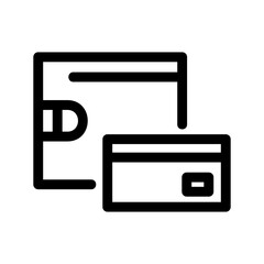 wallet icon or logo isolated sign symbol vector illustration - high quality black style vector icons
