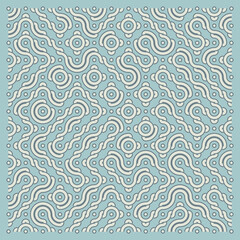 Fototapeta premium Color truchet tiling connections illustration