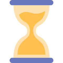 Hourglass icon sand clock flat vector isolated