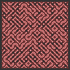 Color truchet tiling connections illustration