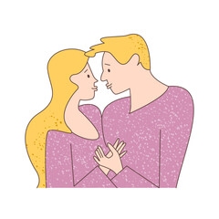 Cartoon characters isolated on white background 