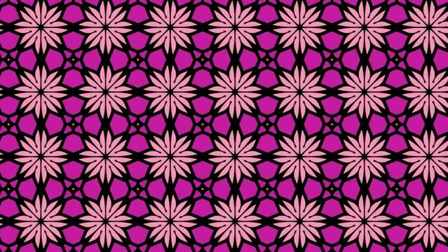 Abstract Seamless geometric pattern  Design Backdrop Sliding. with modern style ornament on a color background. Pattern of abstract geometric flowers