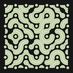 Color truchet tiling connections illustration