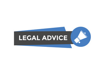 Legal advice news button. Legal advice speech bubble
 - obrazy, fototapety, plakaty