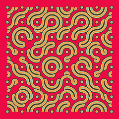Obraz premium Color truchet tiling connections illustration
