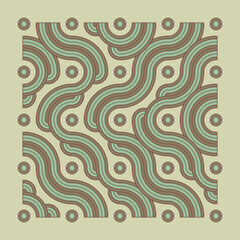 Color truchet tiling connections illustration