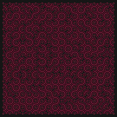 Color truchet tiling connections illustration