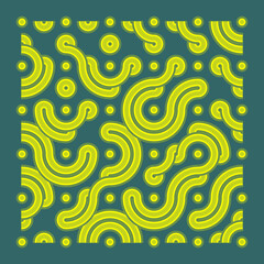 Color truchet tiling connections illustration