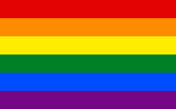 LGBT rainbow pride flag. Vector illustration.
