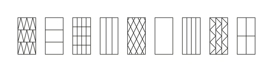 Geometric Pattern Set - Vector Lines