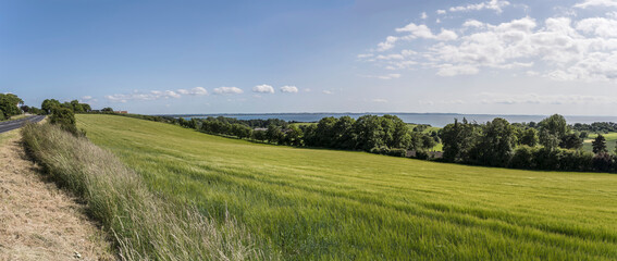 green countryside near Lumsas, Sjaellands, Denmark