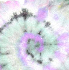 Hippie Spiral Tie Dye Texture.  Tye Handmade