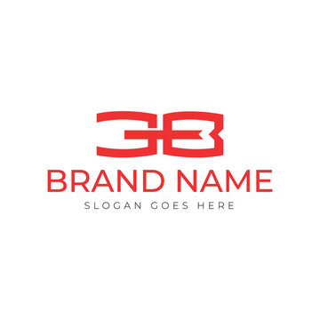 Red Color 3B Logo Design