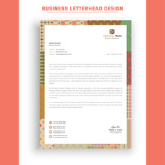 Professional a4 business letterhead design