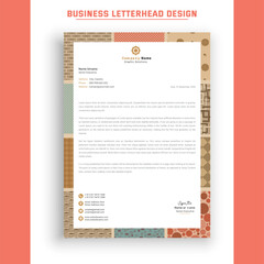 Professional a4 business letterhead design