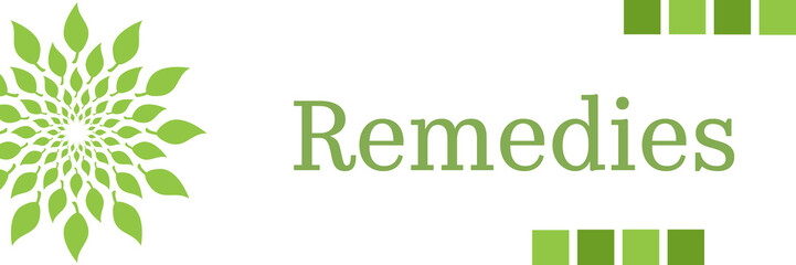 Remedies Green Leaves Circular Horizontal 