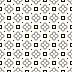 Vector Geometric Abstract Seamless Monochrome Pattern Texture Background