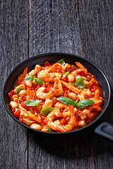 White Bean, Tomato, Fennel and Shrimp  Dinner