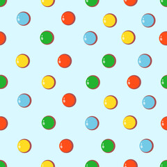 Sewing fabric with Seamless pattern with blue donut icing with lots of ...