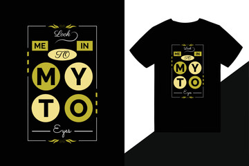 typography t shirt design template