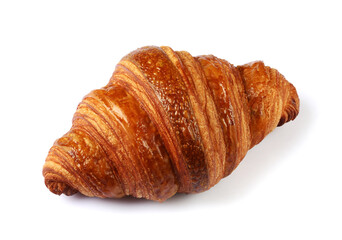 Croissant isolated on white background with clipping path