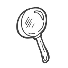 Hand drawn magnifier doodle search icon, excellent vector illustration, EPS 10