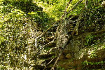 Russia, Krasnodar Territory, Sochi, maiden tears waterfall