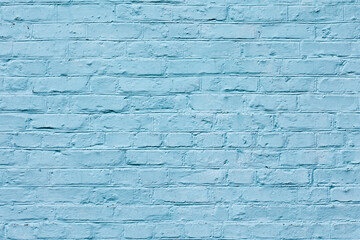 Brick wall painted blue. Background