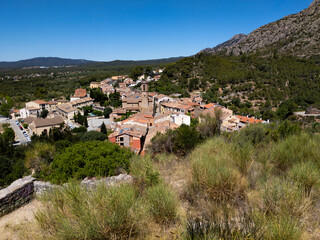 Fototapeta na wymiar Vista de Collbató desde su castillo