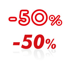 sconto offerta -50%