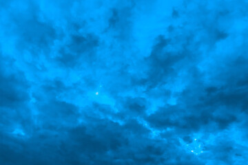 Fototapeta na wymiar Dark blue sky clouds weather change rain nature climate background