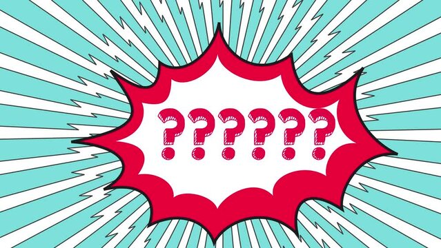 Boom comic, question mark comic, exclamation mark comic. cartoon flash comic