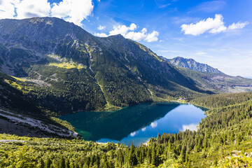 Morskie Oko or Eye of the Sea, the High Tatras mountain range of Tatra National Park © SellStock