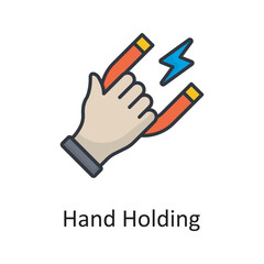Hand Holding vector filled outline Icon Design illustration. Miscellaneous Symbol on White background EPS 10 File