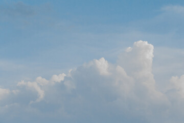 Soft evening grey-blue sky clouds air atmosphere weather background nature