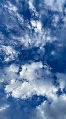 Beautiful deep blue and clouds contrast of Tokyo Sky, year 2022 July 27th, Todai-mae / Nezu Tokyo Japan
 