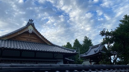 Fototapeta premium The beautiful temple rooftop beside the Todai university at Hongo district in Bunkyo ward, Tokyo Japan year 2022 July 27th