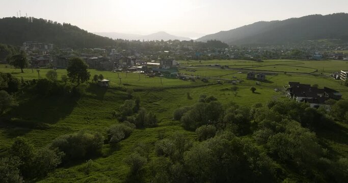 Bakuriani Daba And Ski Resort During Summer In Borjomi District Of Georgia. - aerial