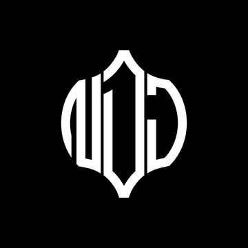 NDJ letter logo. NDJ best black background vector image. NDJ Monogram logo design for entrepreneur and business.
