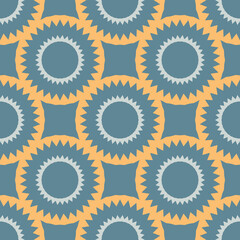 Seamless pattern with geometric ornament.