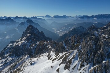 Beautiful sunny day in Italian Dolomites