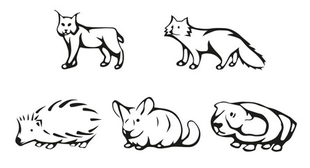set of animal icons - mammals