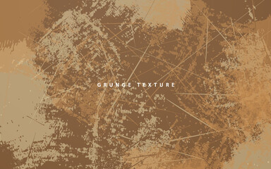 Abstract brown color grunnge texture splash paint background vector