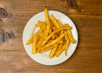 french fries on a plate