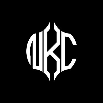 NKC letter logo. NKC best black background vector image. NKC Monogram logo design for entrepreneur and business.

