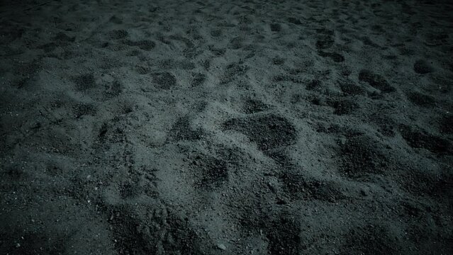 Beach Sand at Night. Nature Background