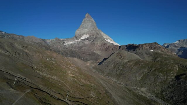 Matterhorn. Amazing drone footage in Switzerland. 4K